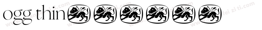 ogg thin字体转换